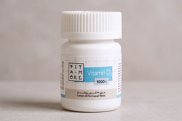 تصویر قرص ویتامین دی 1000 ویتامور برای تقویت سیستم ایمنی