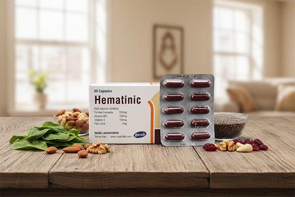 مکمل آهن رازک با مواد غذایی غنی از آهن