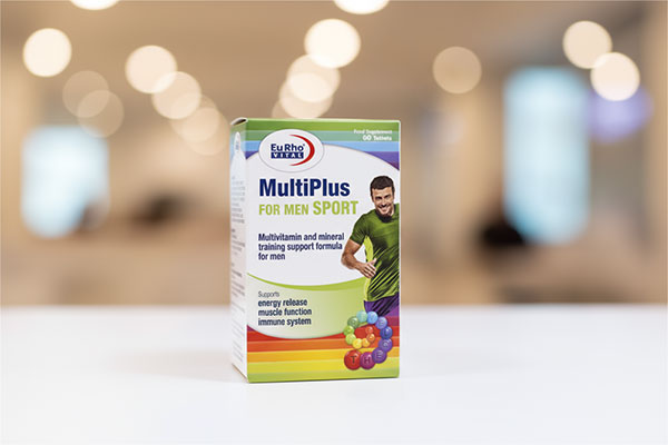 قرص مولتی پلاس فور من اسپرت یوروویتال برای ورزشکاران