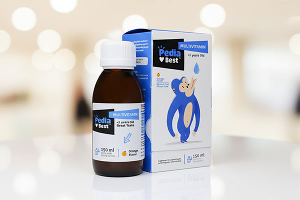 شربت مولتی ویتامین پدیابست برای کودکان بالای 2 سال