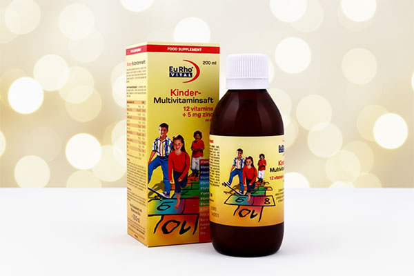 شربت کیندر مولتی ویتامین یوروویتال برای رشد کودکان