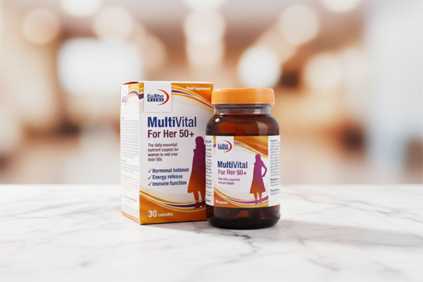 کپسول مولتی ویتال فور هر 50 یوروویتال برای بانوان بالای 50 سال