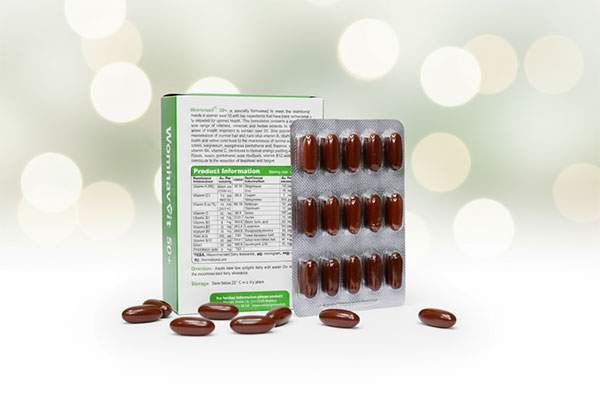 تصویر نزدیک از کپسول ومیناویت بالای 50 سال ویواتیون