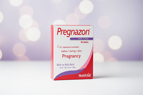 تصویر قرص پرگنازون هلث اید برای دوران بارداری و شیردهی