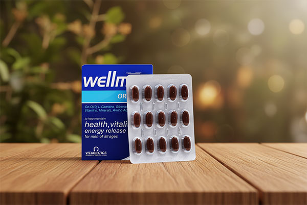 قرص ولمن اورجینال ویتابیوتیکس روی میز چوبی