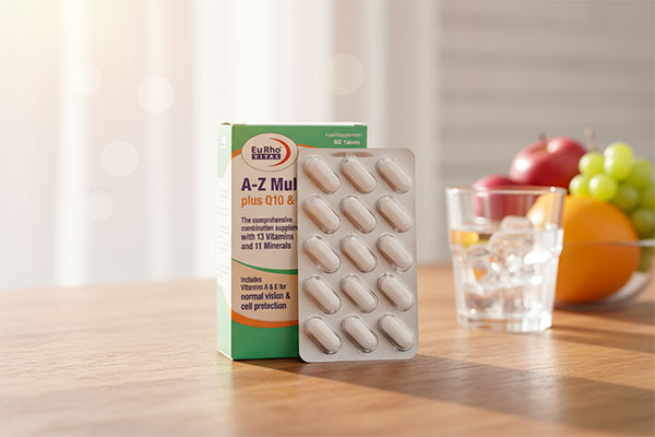 قرص مولتی ویتامین AZ یوروویتال با زمینه سلامتی