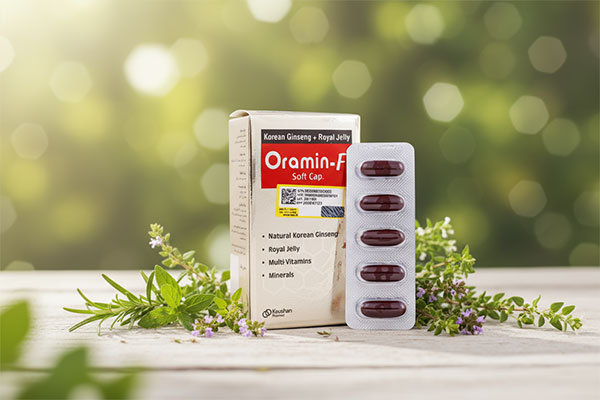 کپسول اورامین اف در محیط طبیعی با گیاهان