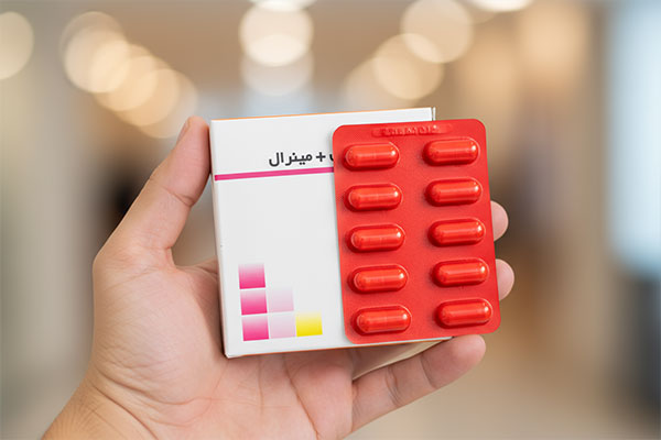 کپسول مولتی ویتامین مینرال ایران دارو در دست