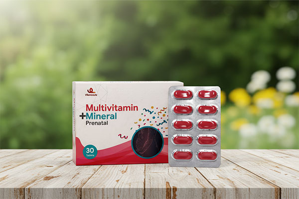 مکمل پریناتال ویتامین لایف در محیط طبیعی