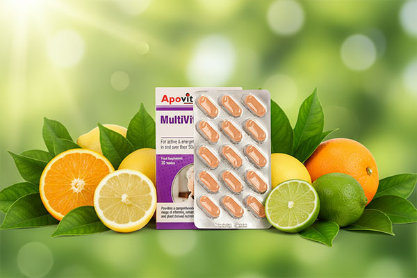 مولتی ویت بانوان 50+ آپوویتال با عناصر طبیعی