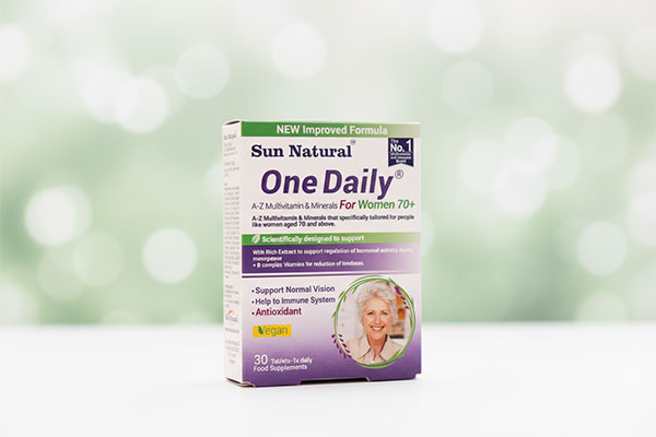 قرص وان دیلی بانوان +70 سال سان نچرال بسته بندی