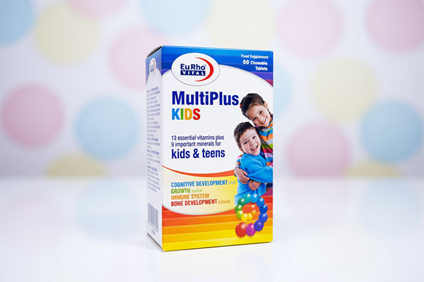 قرص جویدنی مولتی پلاس کیدز یوروویتال برای رشد کودکان