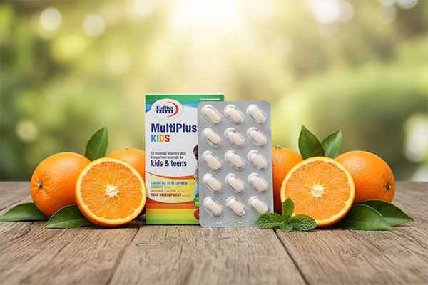 مکمل مولتی پلاس کودکان یوروویتال با طعم پرتقال