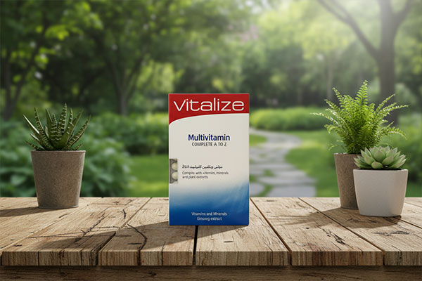 مولتی ویتامین ویتالایز در محیط طبیعی و سالم