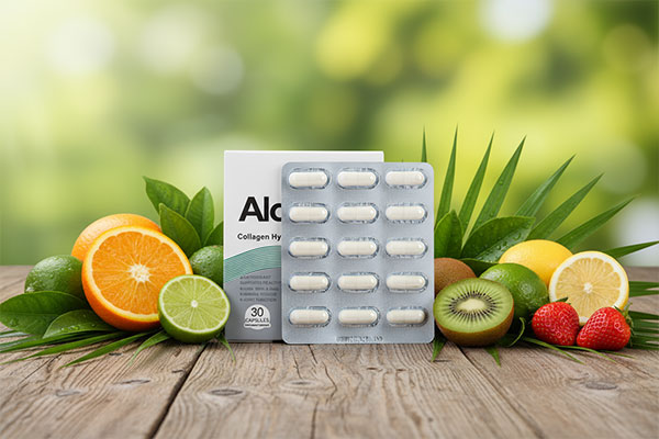 کپسول آلکوژن آلفا با ترکیبات طبیعی و ویتامین سی