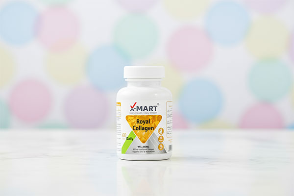 قرص رویال کلاژن ایکس مارت 60 عددی برای جوانسازی پوست