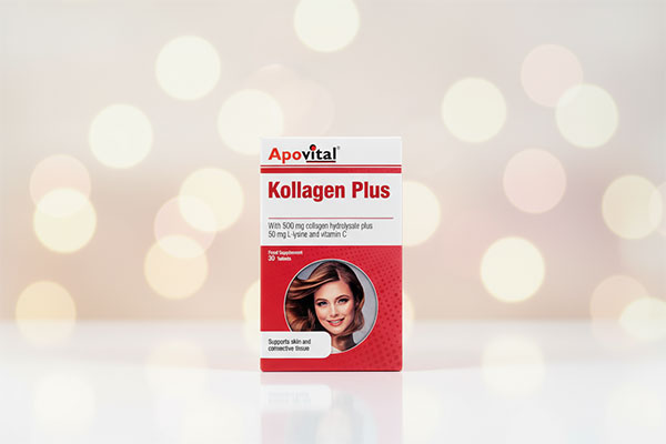 قرص کلاژن پلاس آپوویتال برای سلامت پوست و مو