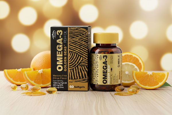 کپسول امگا 3 گلدن سیز کارن با عناصر طبیعی