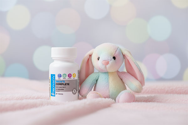 تصویر بسته‌بندی قرص منز کامپلیت برونسون روی سطح سفید