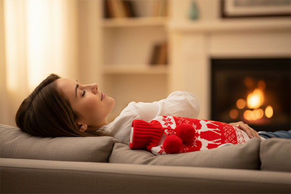 استفاده از کیسه آب گرم امسیگ مدل HB202 Plus برای تسکین کمردرد