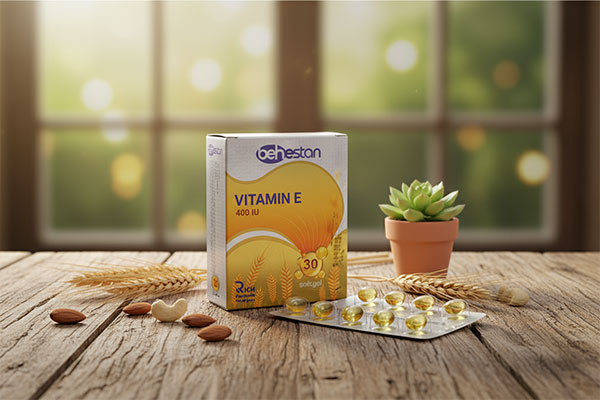 کپسول ویتامین E 400 بهستان در محیط طبیعی