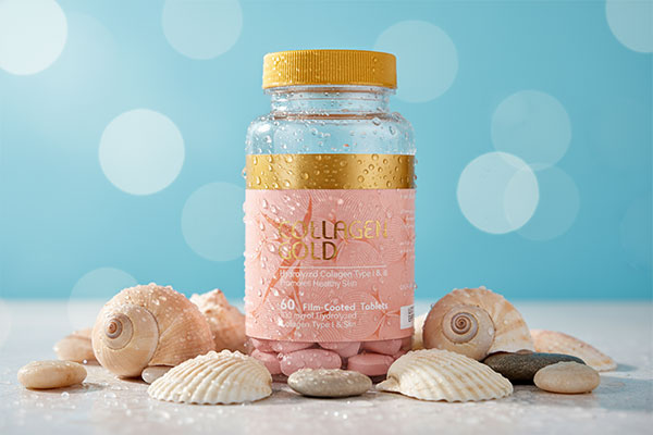 قرص کلاژن گلد آدریان با عناصر دریایی