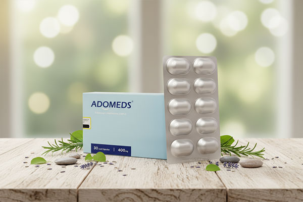 کپسول آدومدز برای تسکین درد مفاصل و کاهش استرس
