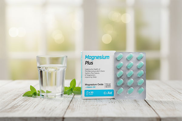 قرص منیزیم پلاس دکتر اید برای تقویت سیستم عصبی و عضلانی