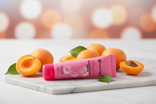 کرم آبرسان سافت اپریکات هندولوژی با زردآلوهای تازه