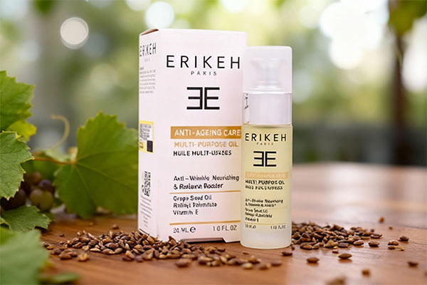 روغن آنتی اکسیدان و ضد چروک اریکه روی سطح مرمر سفید