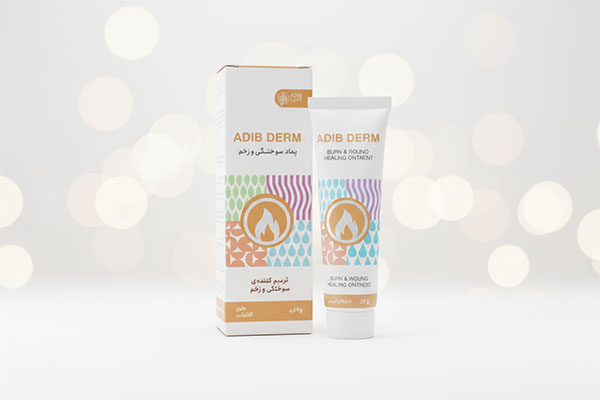 پماد سوختگی ادیب درم ادیب اکسیر برای ترمیم زخم و سوختگی