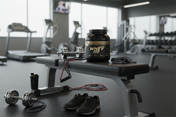 پودر پروتئین وی ترک نوتریشن 1500 گرمی در محیط ورزشی