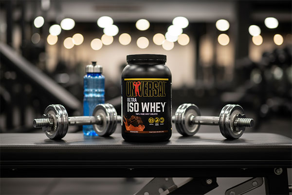 پودر اولترا ایزو وی یونیورسال نوتریشن در محیط باشگاه