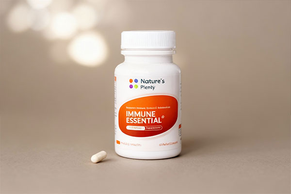 کپسول ایمیون اسنشال نیچرز پلنتی و بسته‌بندی آن