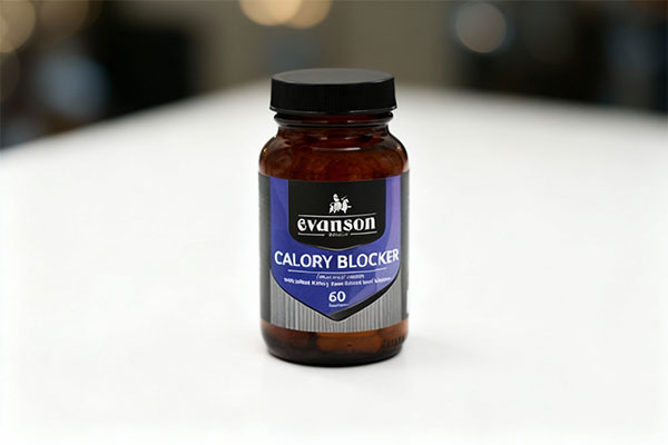 بستهبندی کپسول کالری بلاکر اونسن نوتریشن روی سطح سفید