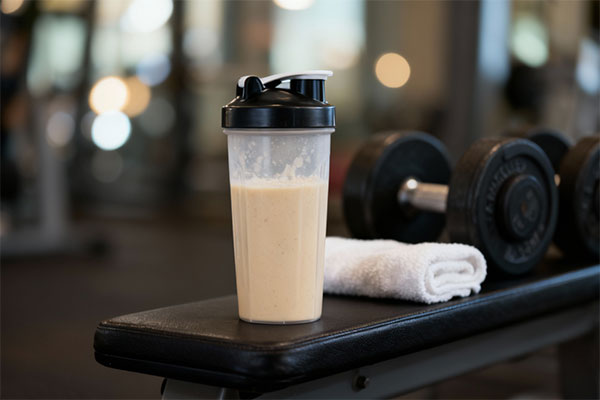 شیر پروتئینی وی اچ دی در شیکر ورزشی