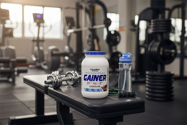 پودر گینر پرو کمپلکس دوبیس 1000 گرم در محیط باشگاه