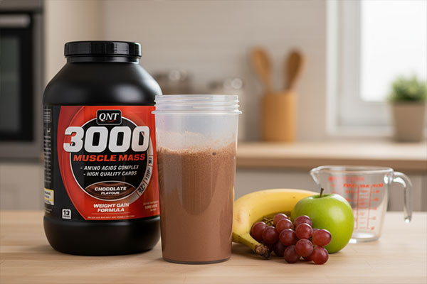 پودر گینر کیو ان تی مخلوط شده در شیکر