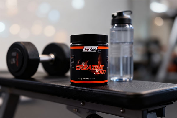 پودر کراتین 3000 آپوویتال در محیط باشگاه