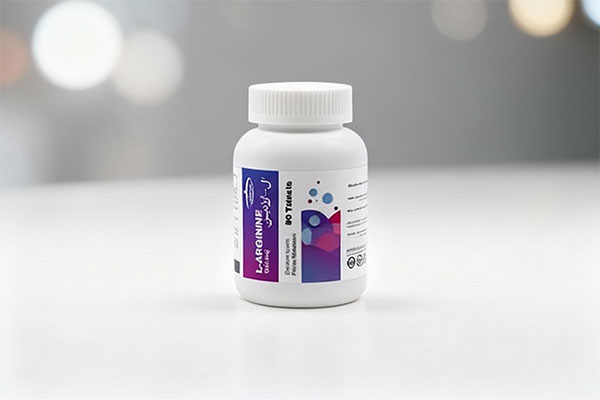 قرص ال آرژنین 1000 کارن روی سطح سفید