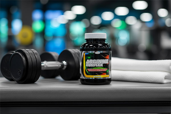 قرص آرژنین کمپلکس کارن روی نیمکت ورزشی