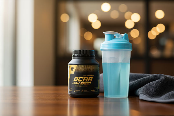 محلول آماده پودر بی سی ای ای ترک نوتریشن در شیکر ورزشی