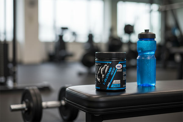 پودر ال گلوتامین 5000 یوروویتال در محیط ورزشی