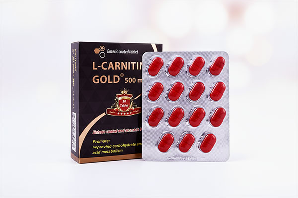 بسته‌بندی قرص ال کارنیتین گلد 500 مولتی نرمال