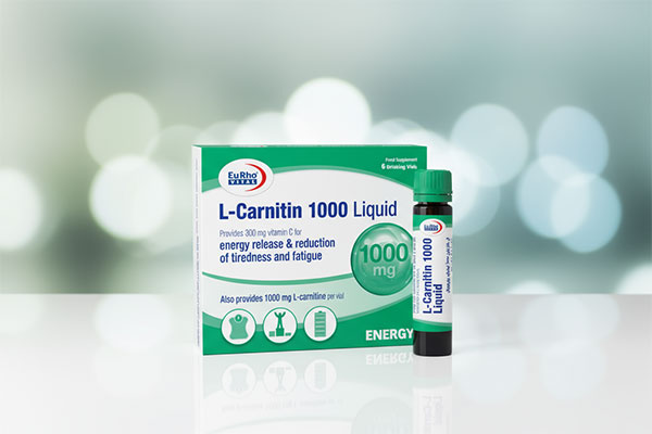 ویال ال کارنیتین 1000 یوروویتال با بسته‌بندی جذاب
