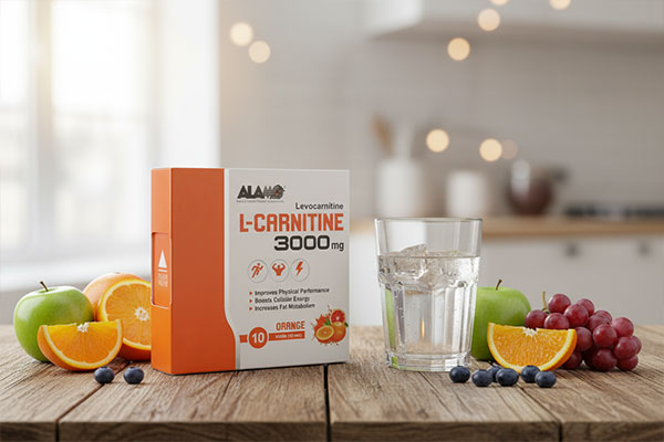 ویال ال کارنیتین مایع 3000 آلامو با طعم دلپذیر