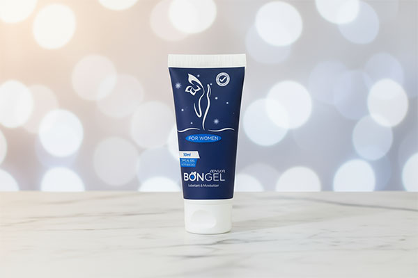 ژل لوبریکانت روان کننده بانوان بنژل 50 میلی لیتر روی سطح مرمر سفید