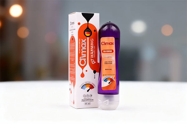 ژل روان کننده وارمینگ کلایمکس روی سطح سفید