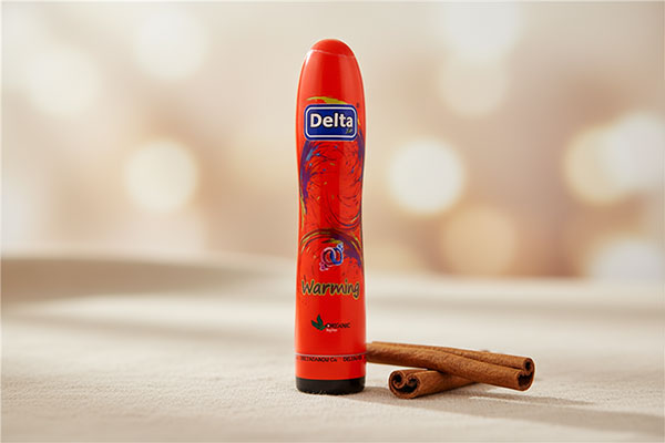 ژل لوبریکانت گرم کننده دلتا کنار چوب دارچین