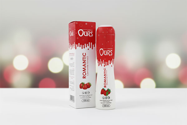 ژل لوبریکانت روان کننده اورز رومانتیک با رایحه توت فرنگی